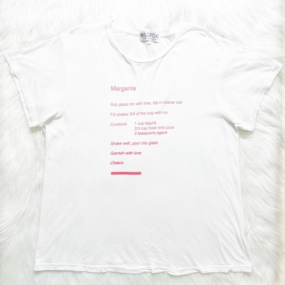 SOLD-Wildfox Margarita White Short Sleeve Tee - Picture 7 of 9